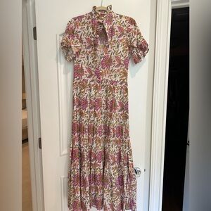 Mille Floral cotton dress. maxi.